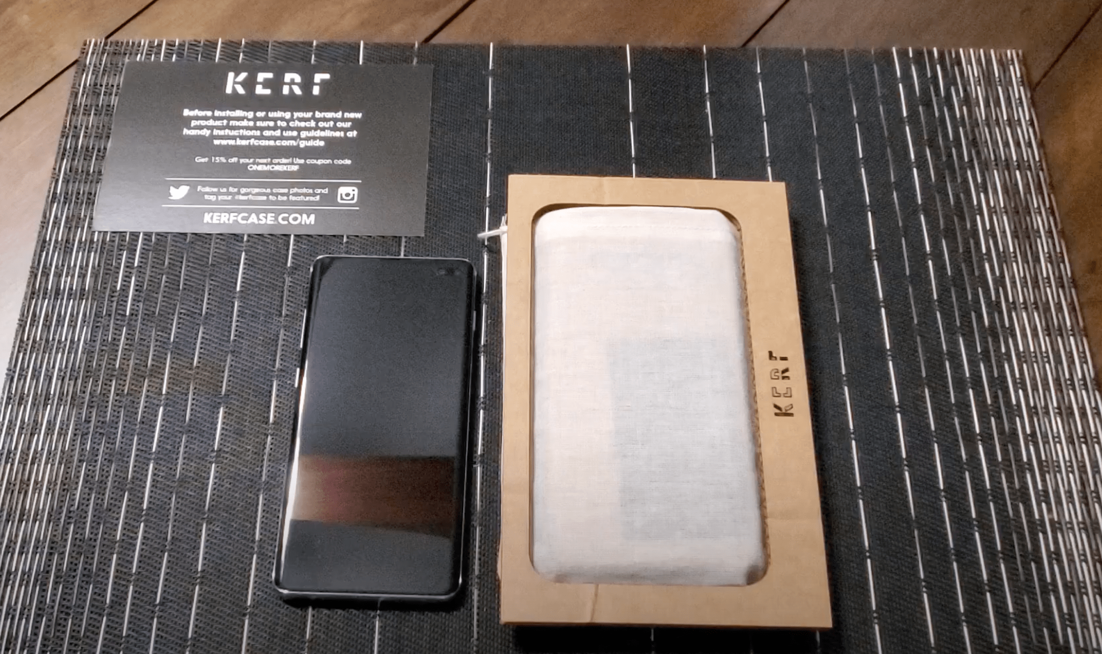 Kerf Case for Galaxy S10+ Wooden Case