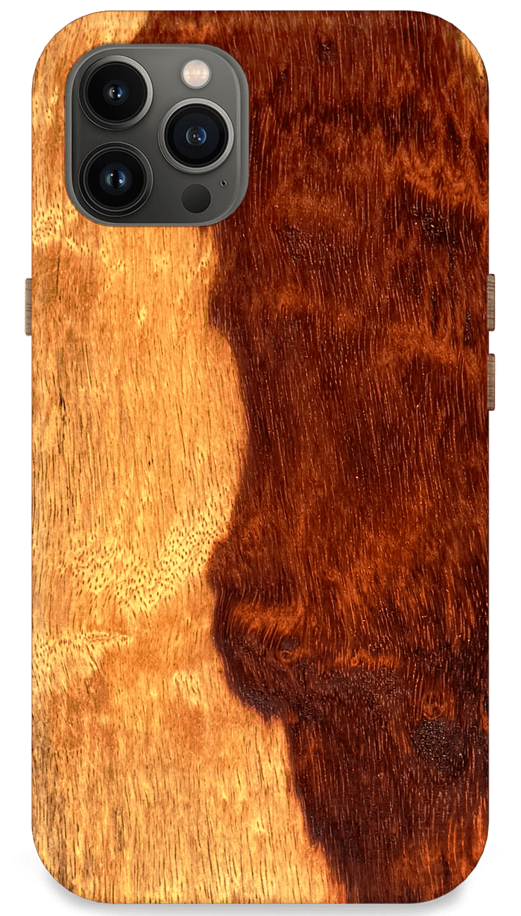 Kerf Select Figured Granadillo Wood Phone Case