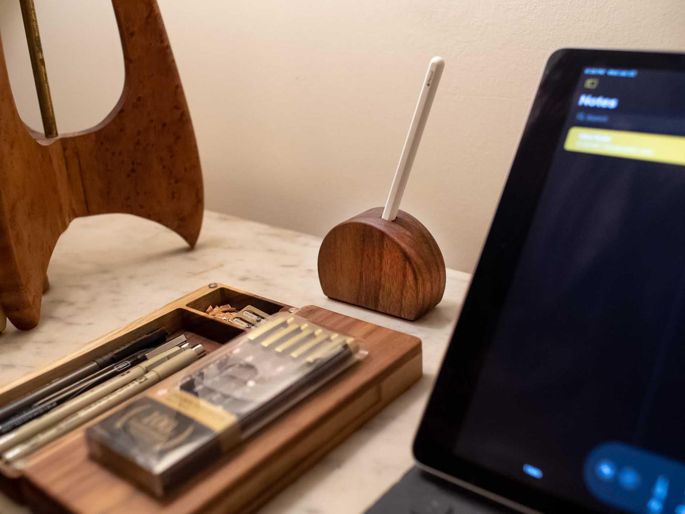 Apple Pencil Stand Wood