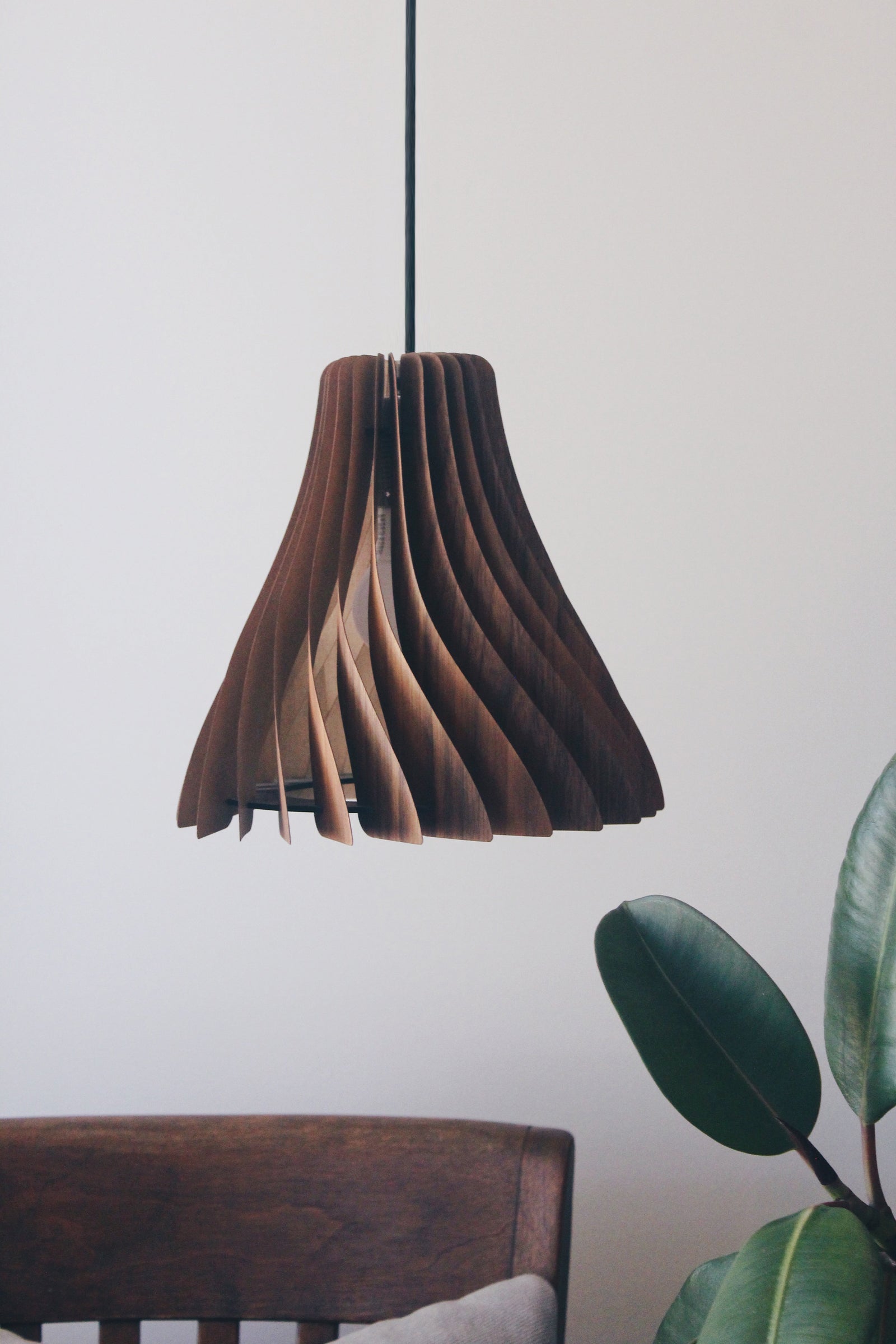 turbine shaped light designed by Kerf Case
