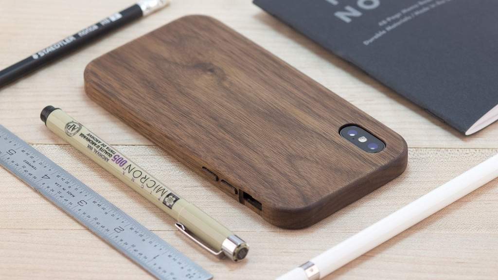 walnut wood iPhone 11 pro max kerf phone case