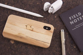 spalted maple wood iPhone 11 pro max kerf phone case 