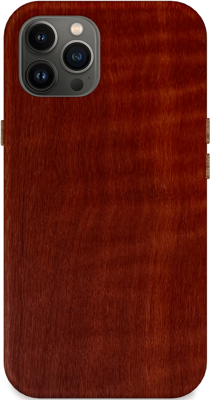 Kerf Select Curly Red Bulletwood Wood Phone Case