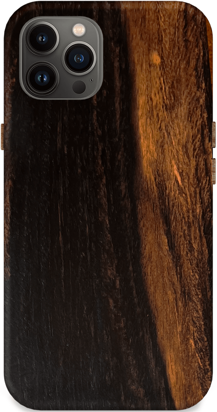 Kerf Select Black Gabon Ebony Wood Phone Case