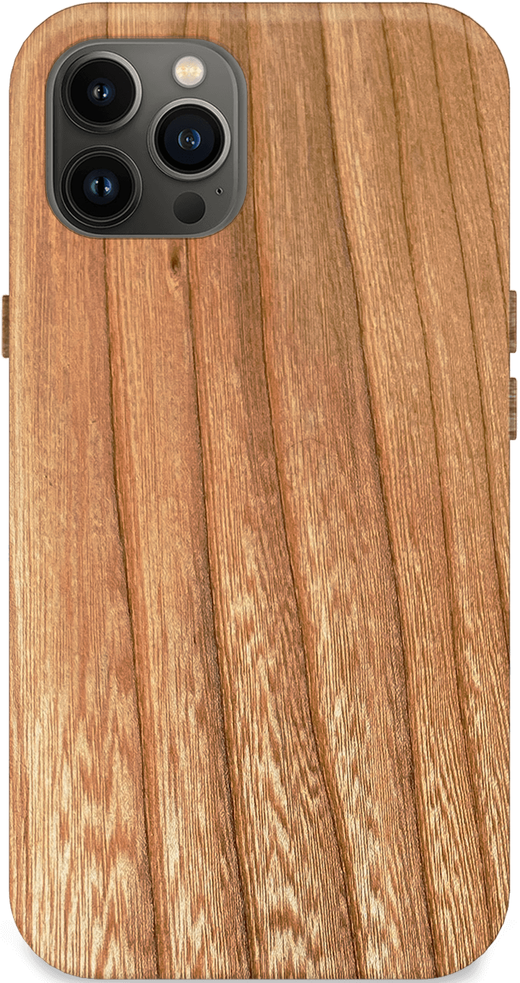 Kerf Select Figured Butternut Wood Phone Case