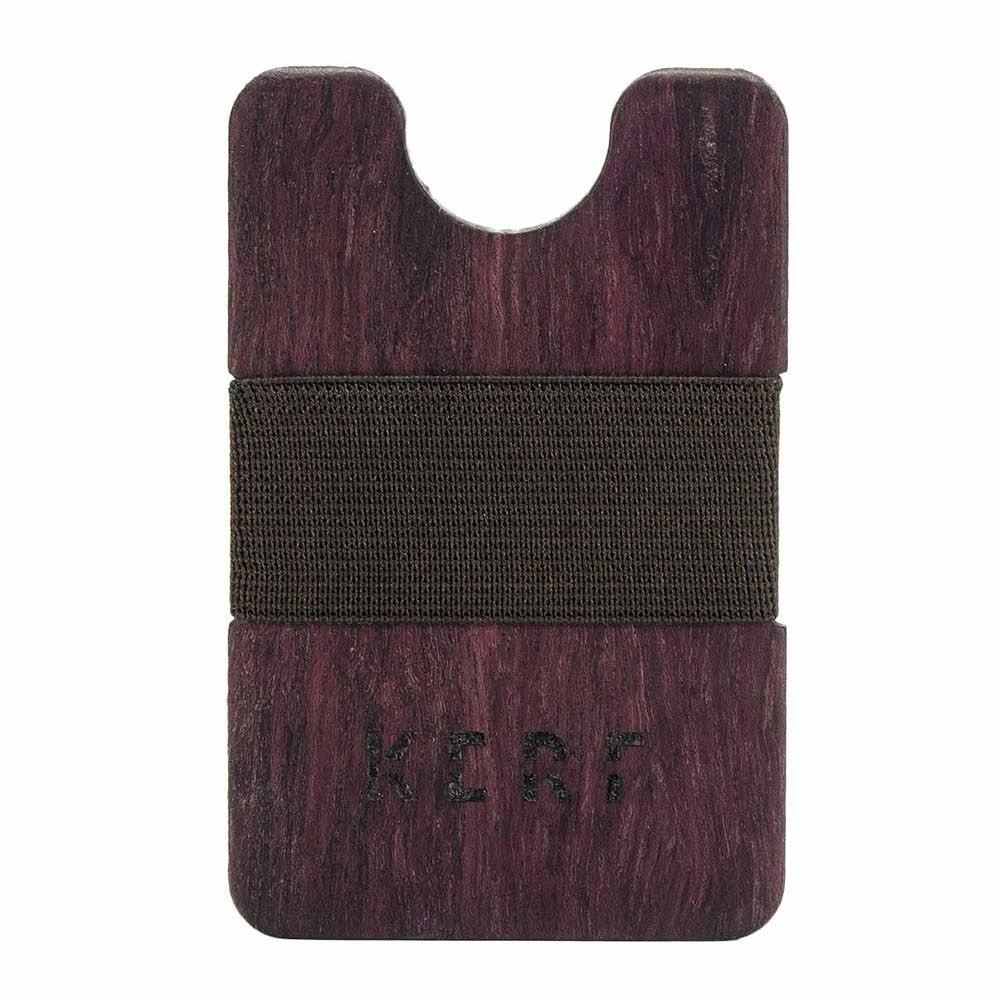 Wood Wallet - Purpleheart Brown