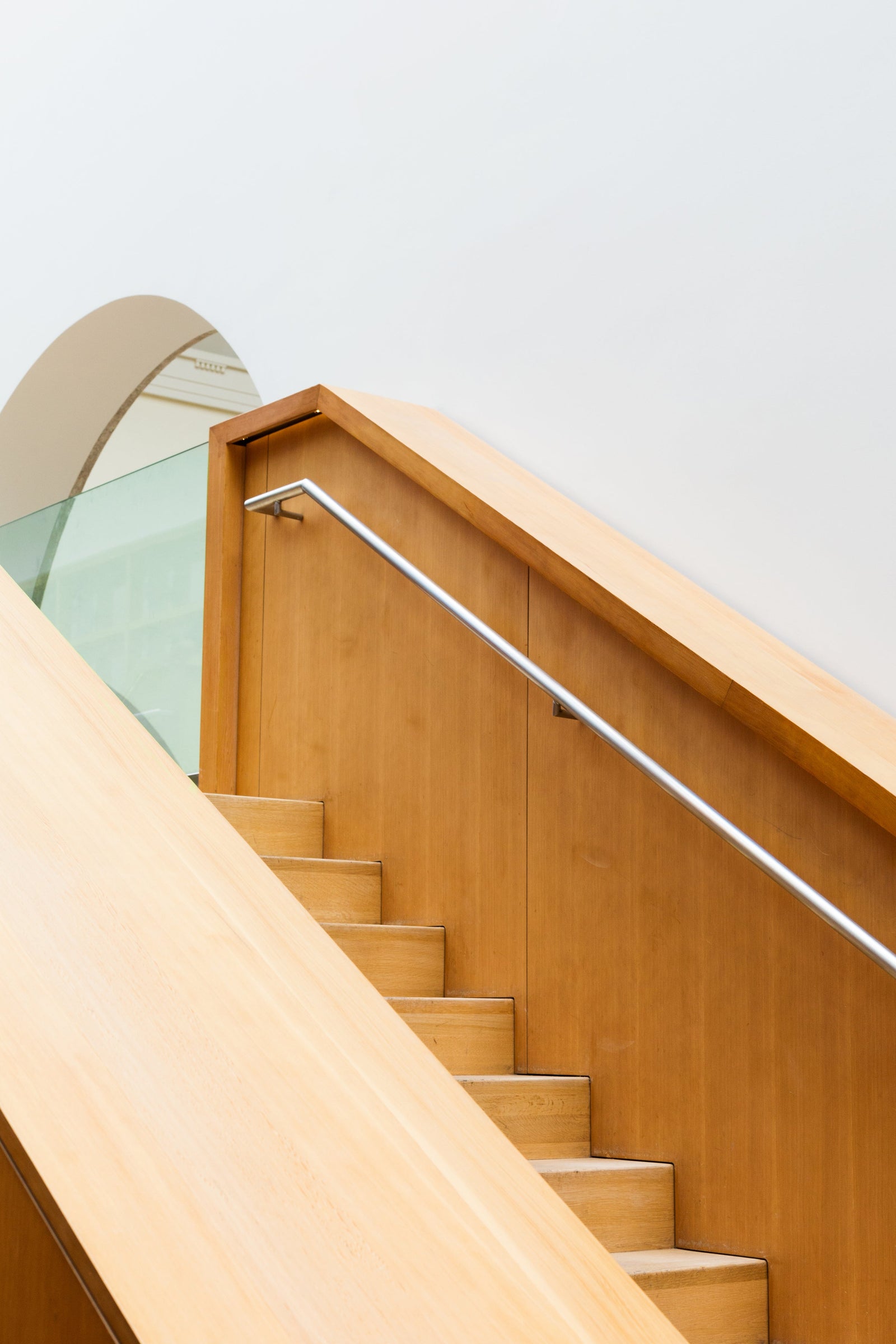 wooden staircase interior 