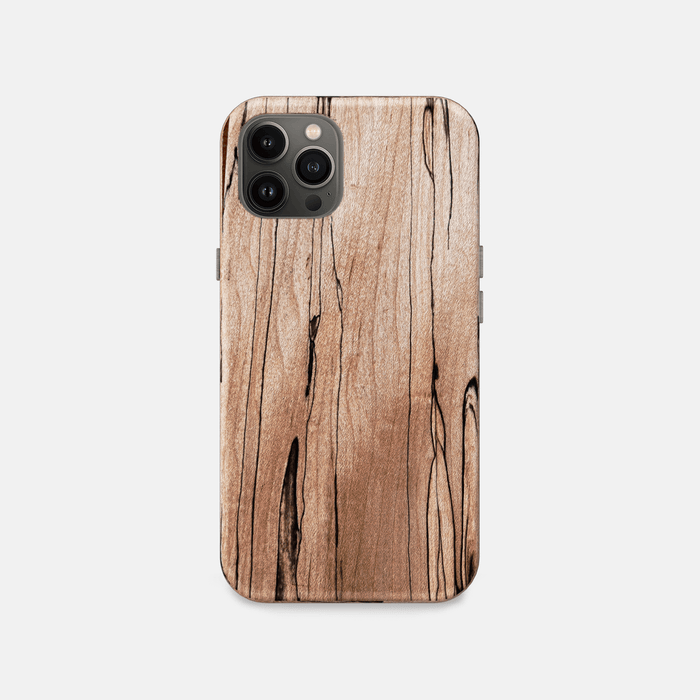 Wood iPhone Bumper Case Hybrid Metal Frame for iPhone 15 Pro Max