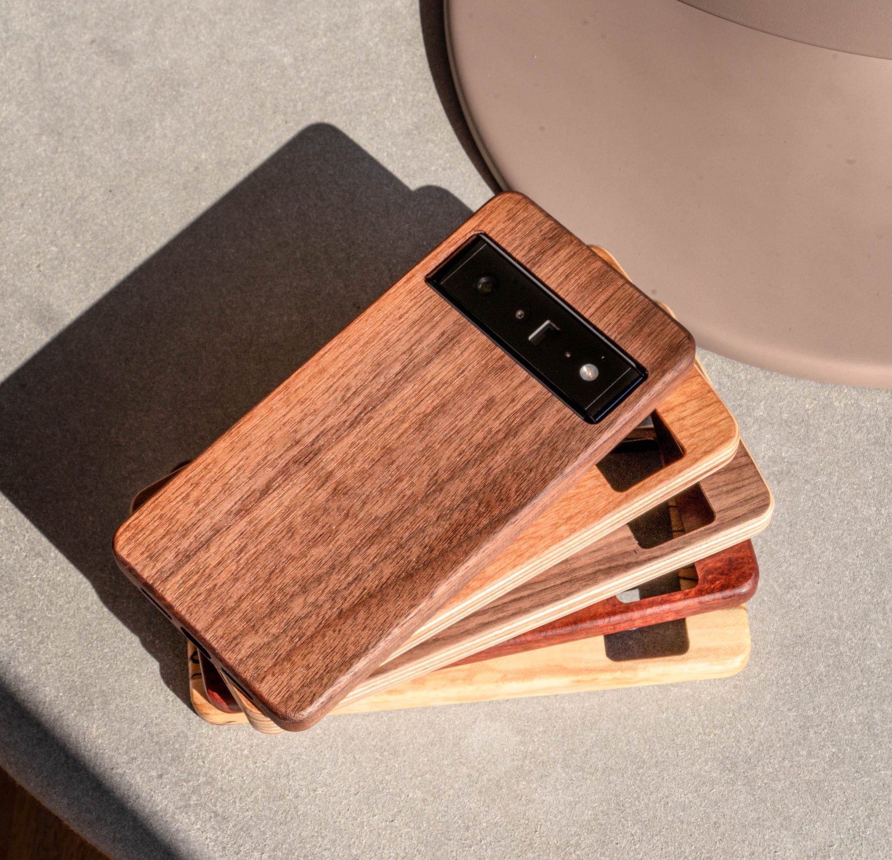 Bamboo Wood Pattern Leather case for Google Pixel 7 Pro 7A 5G funda unique  design back