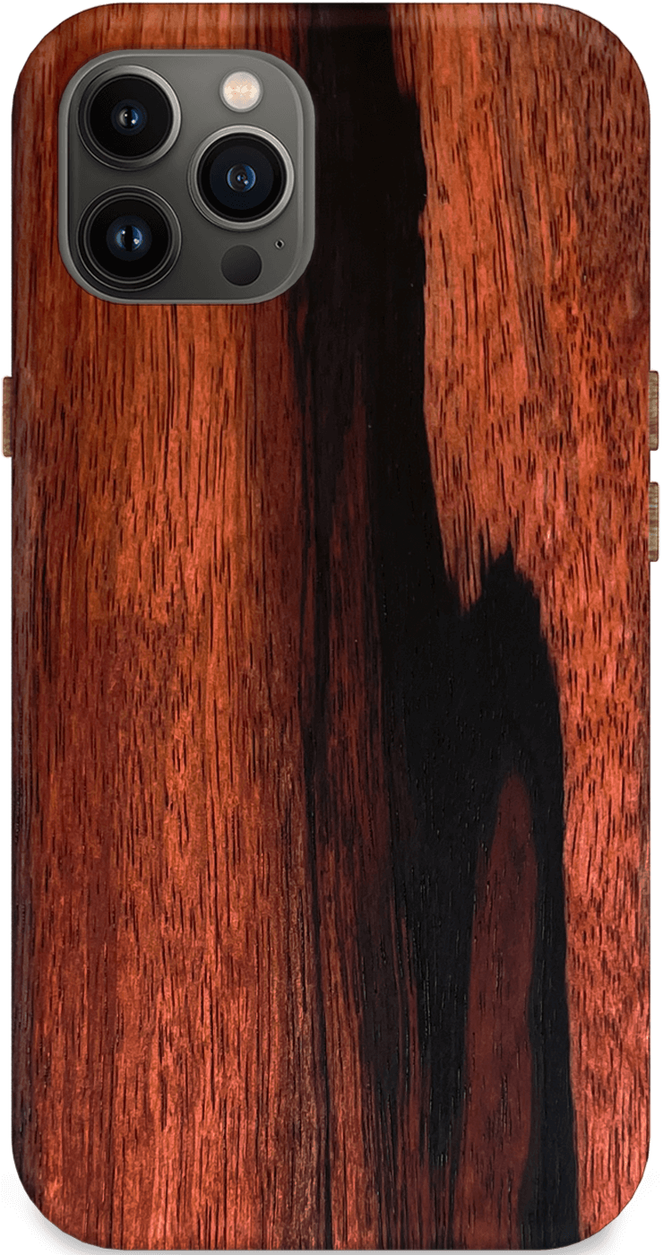 Kerf Select Macassar Ebony Wood Phone Case