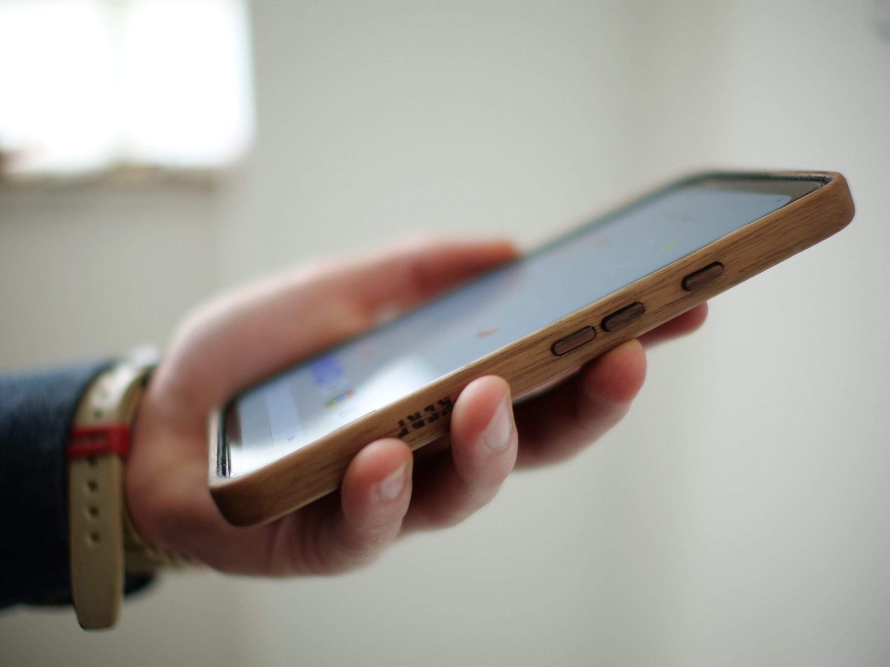 Wood Google Pixel 4 Phone Case by KerfCase - lifestyle
