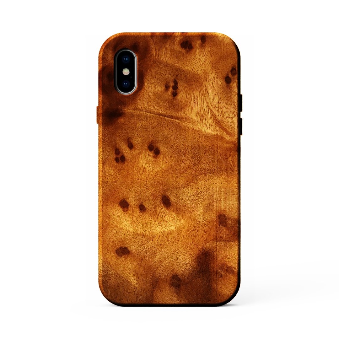 Kerf Select Camphor Burl Wood Case