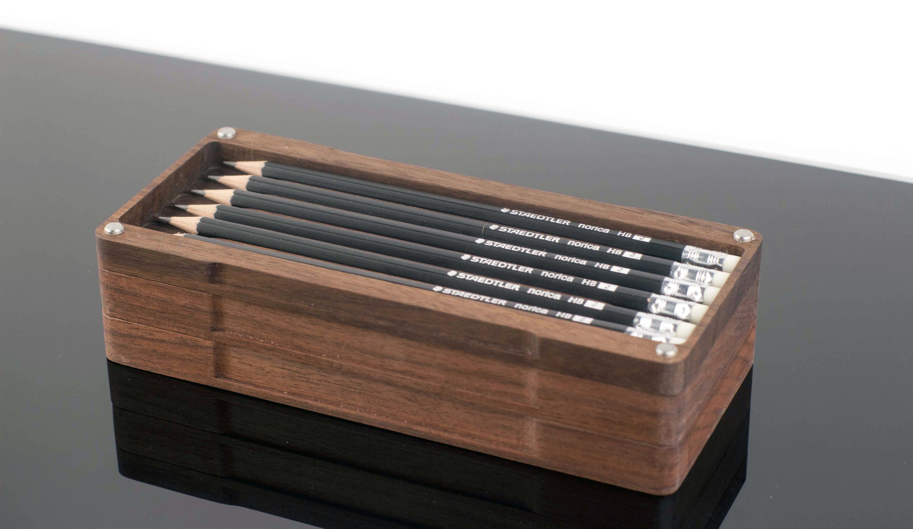 Studio Case - Wooden Pencil Case - Art Supply Case - Artists Supplies Kit - Lifestyle