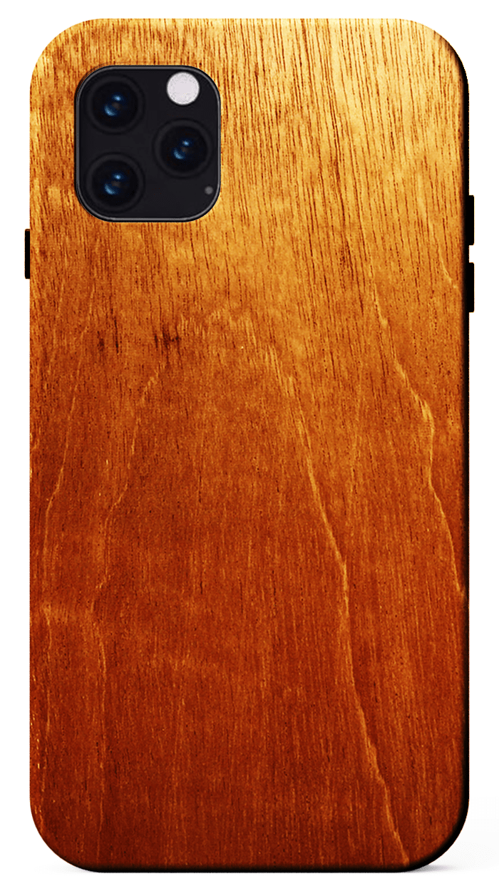 mahogany wood iPhone 11 pro max kerf phone case