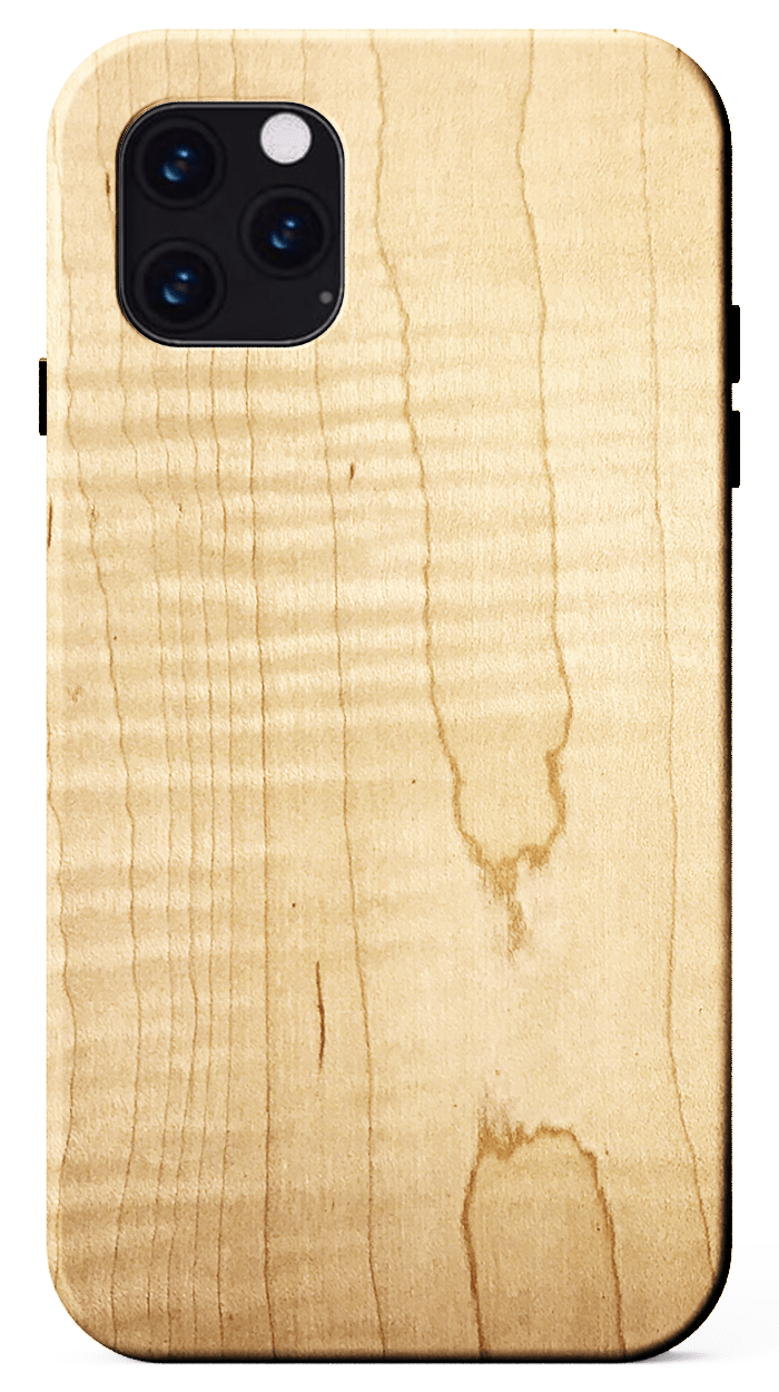 maple wood iPhone 11 pro max kerf phone case