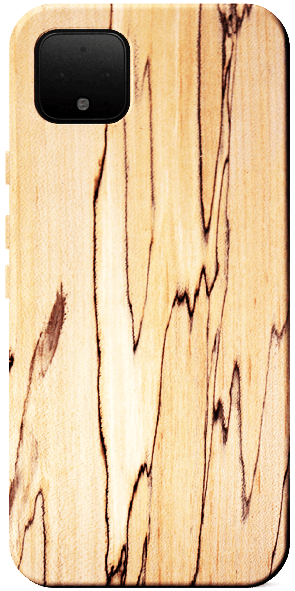 spalted maple wood google pixel 4 xl kerf phone case