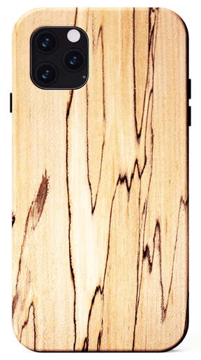 spalted maple wood iPhone 11 pro max kerf phone case