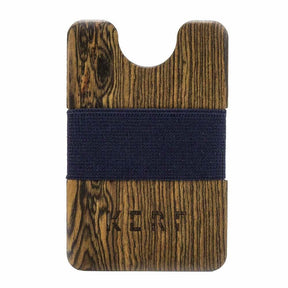 Wood Wallet - Bocote Blue