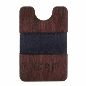 Wood Wallet - Purpleheart Blue